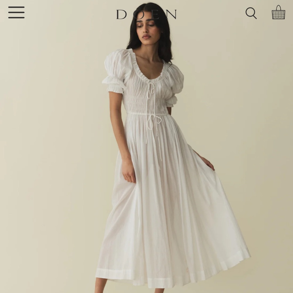 Doen. Light blue midi.